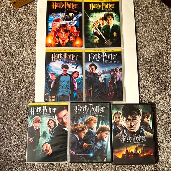 Harry Potter 1 7 Dvd Box Set Warner Bros. | Media | Harry Potter 7 Dvd Collection | Poshmark